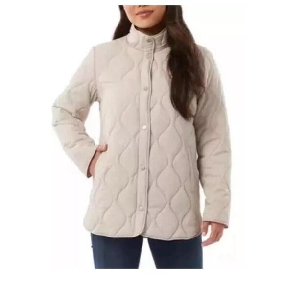 32 Degrees Jackets & Blazers - 32 Degrees Heat Women's Quilted Light Weight Coat Jacket Beige Size 2XL B9